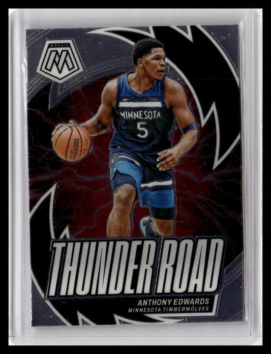 2023-24 Panini Mosaic #5 Anthony Edwards Thunder Road