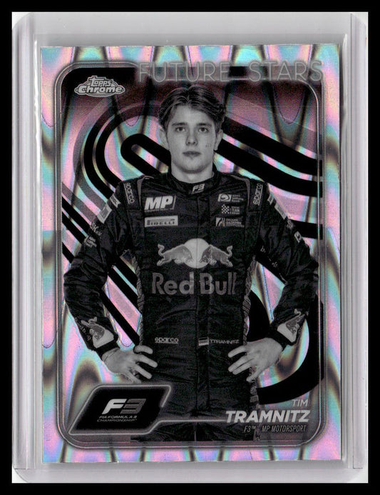 2024 Topps Chrome Formula 1 #49 Tim Tramnitz Black And White RayWave Refractors