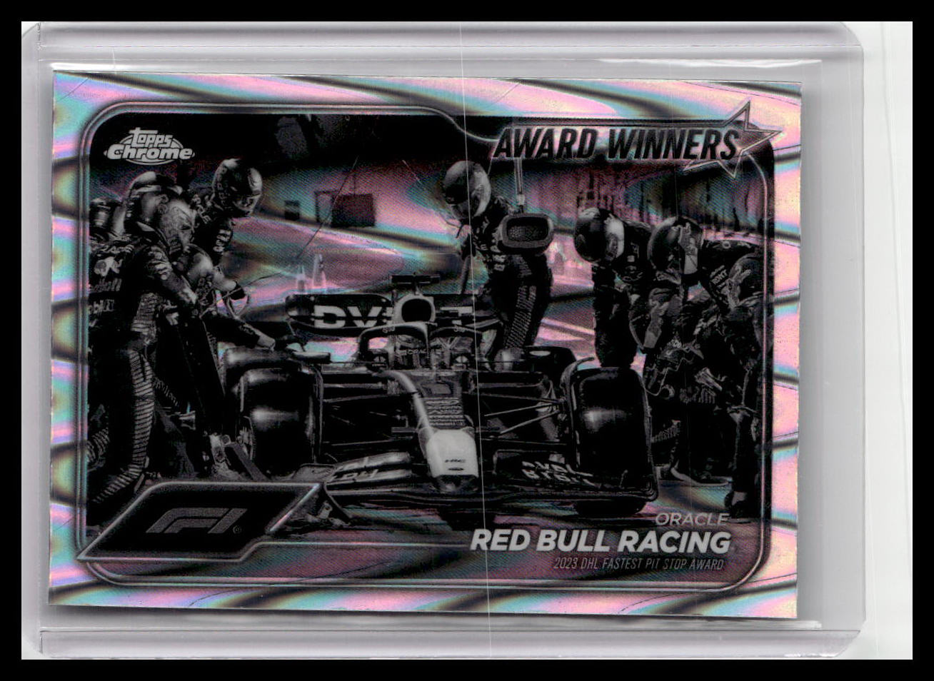 2024 Topps Chrome Formula 1 #181 Oracle Red Bull Racing Black & White RayWave