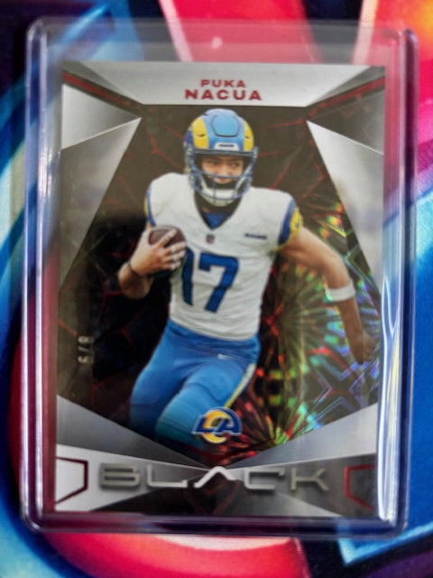 2024 Panini Black #63 Puka Nacua Ruby #/9