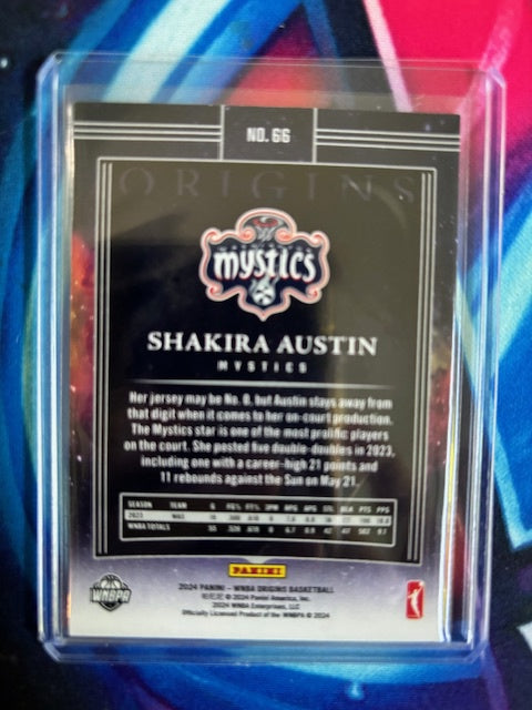 2024 Panini Origins WNBA #66 Shakira Austin Red #/99