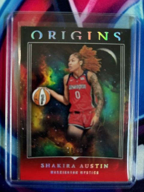 2024 Panini Origins WNBA #66 Shakira Austin Red #/99