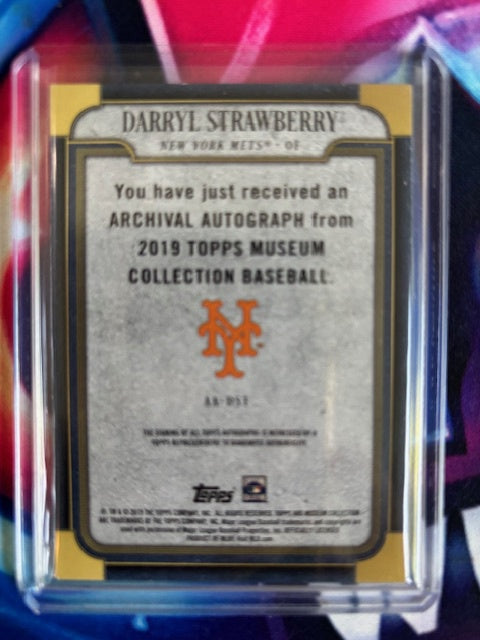 2018 Topps Museum Collection #AA-DST Darryl Strawberry Archival Autographs #/199