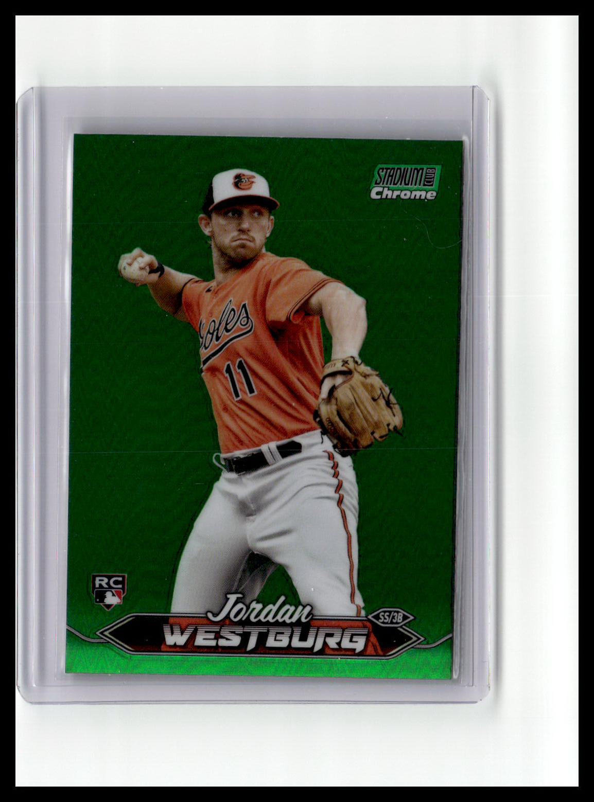 2024 Stadium Club #77 Jordan Westburg Chrome Green Refractors