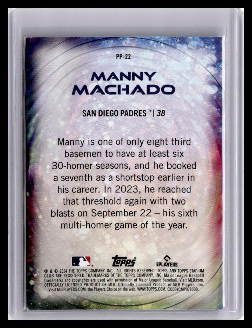 2024 Stadium Club #PP-22 Manny Machado Power Packed