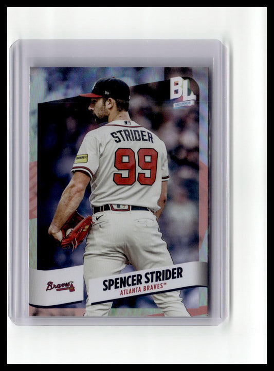 2024 Topps Big League #205 Spencer Strider Uncommon Rainbow Foil
