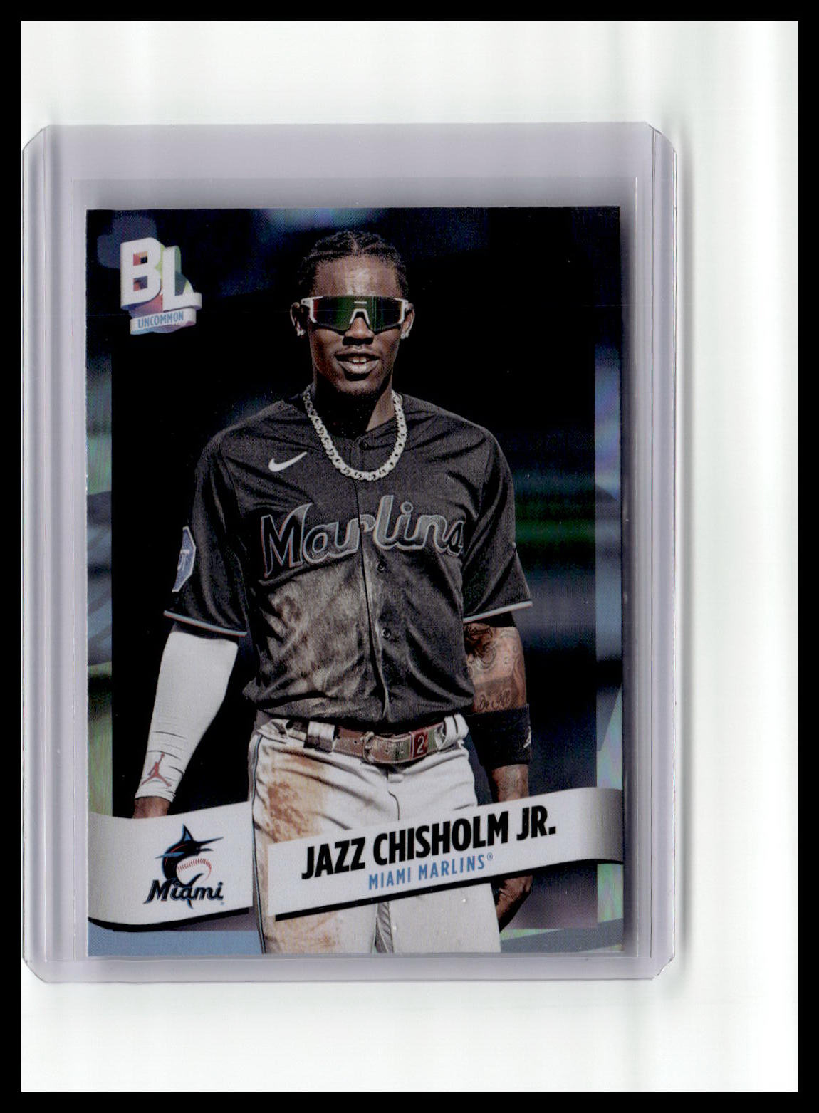 2024 Topps Big League #247 Jazz Chisholm Jr. Uncommon Rainbow Foil