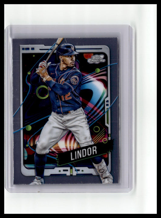 2024 Topps Chrome Cosmic #197 Francisco Lindor