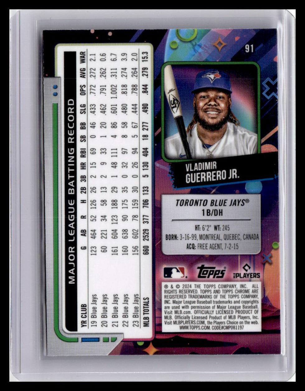 2024 Topps Chrome Cosmic #91 Vladimir Guerrero Jr.
