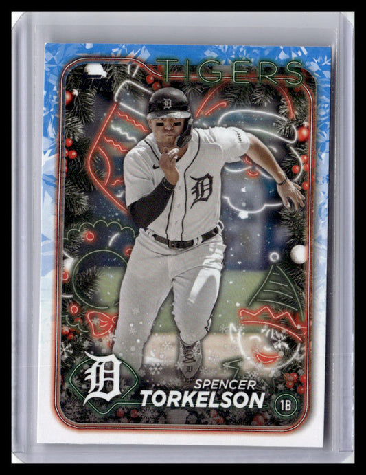 2024 Topps Holiday #H48 Spencer Torkelson Silver Glitter