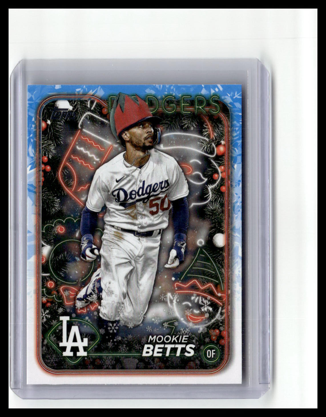 2024 Topps Holiday #H135 Mookie Betts Image Variation Elf Hat SP