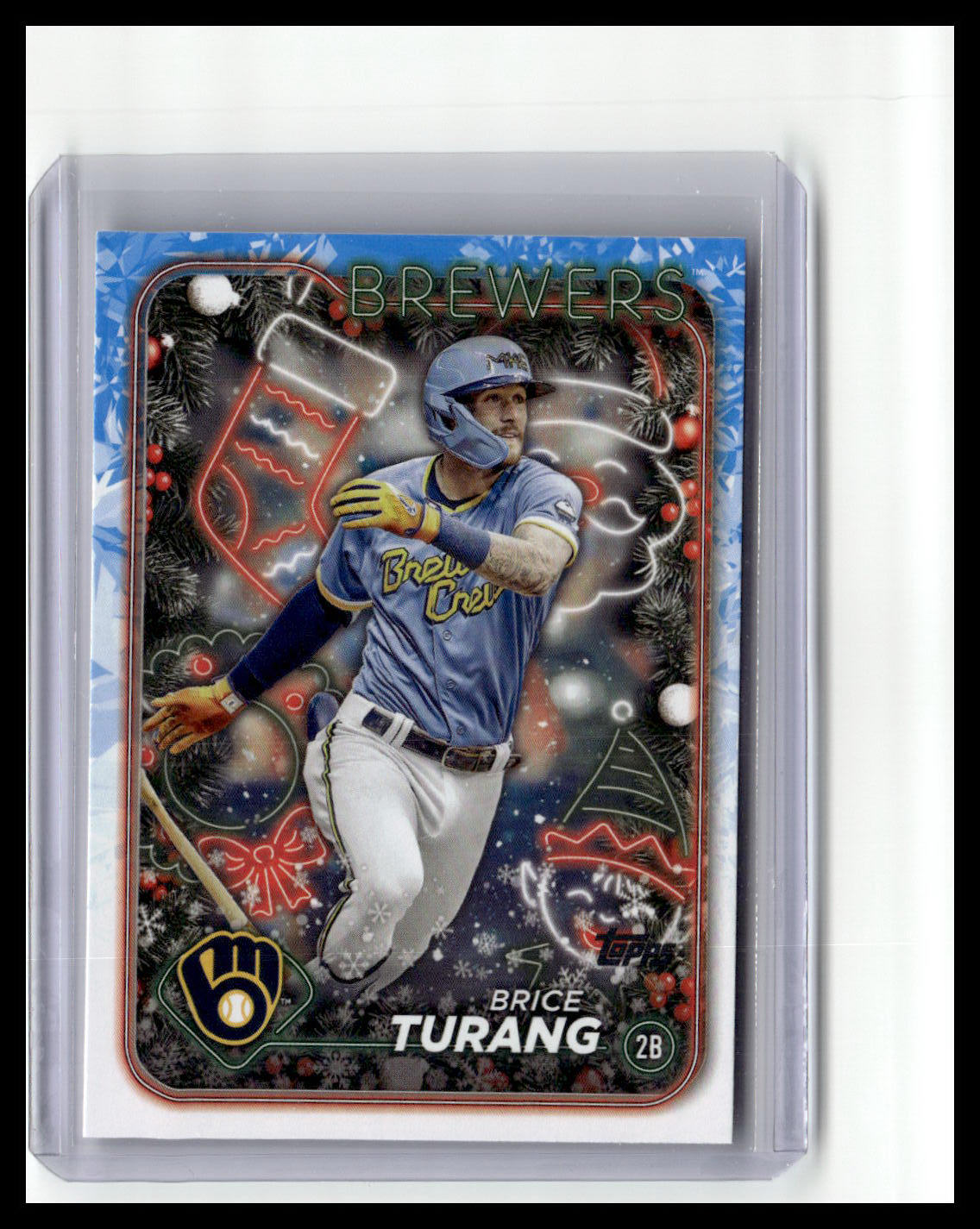 2024 Topps Holiday #H40 Brice Turang