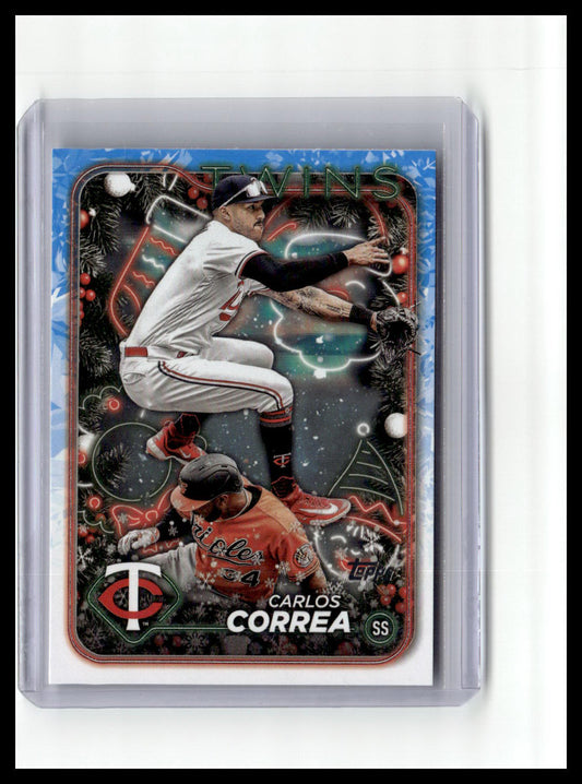 2024 Topps Holiday #H63 Carlos Correa