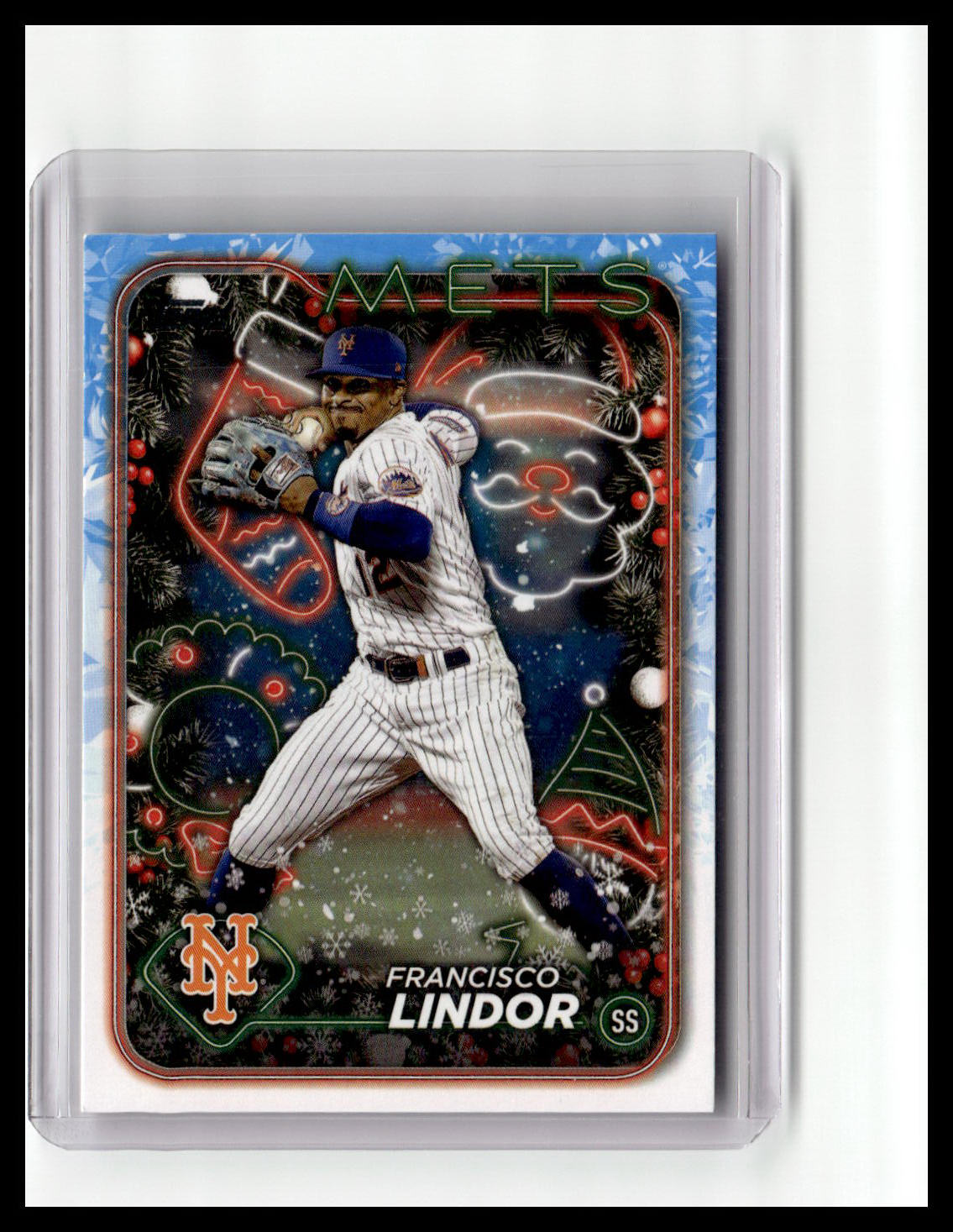 2024 Topps Holiday #H36 Francisco Lindor