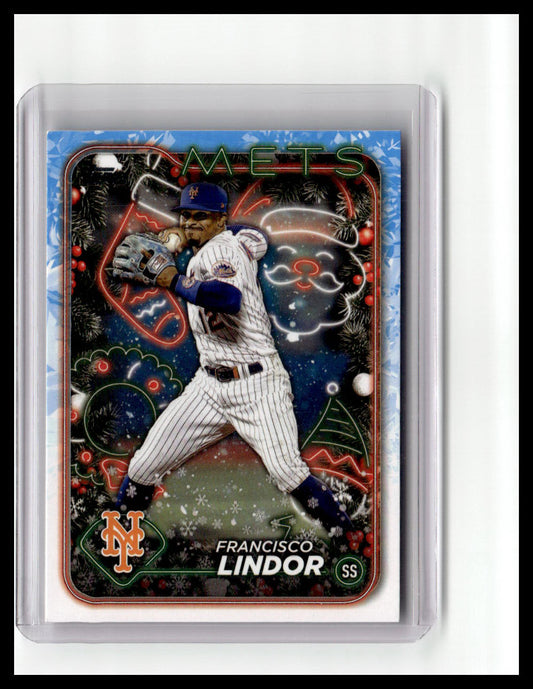 2024 Topps Holiday #H36 Francisco Lindor