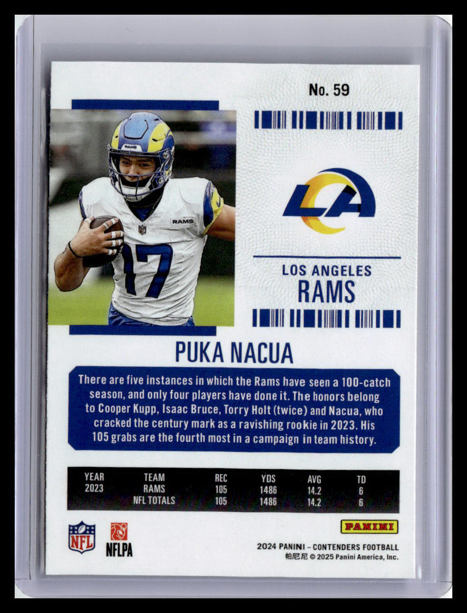 2024 Panini Contenders #59 Puka Nacua