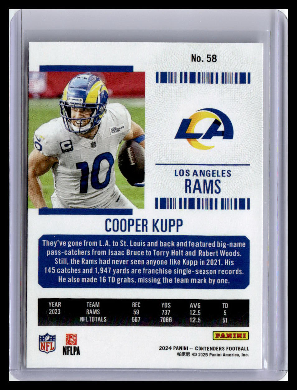 2024 Panini Contenders #58 Cooper Kupp