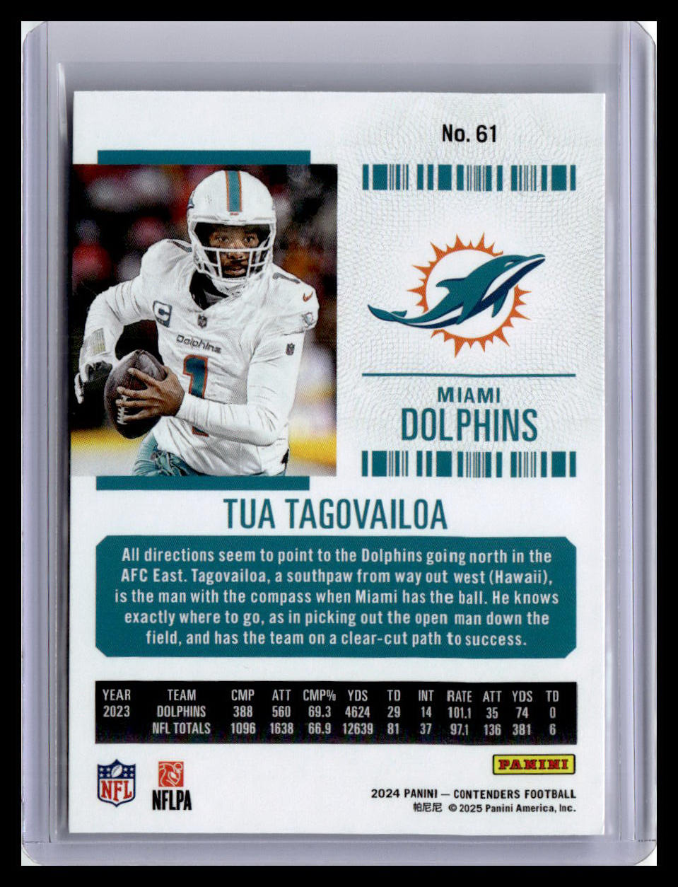 2024 Panini Contenders #61 Tua Tagovailoa