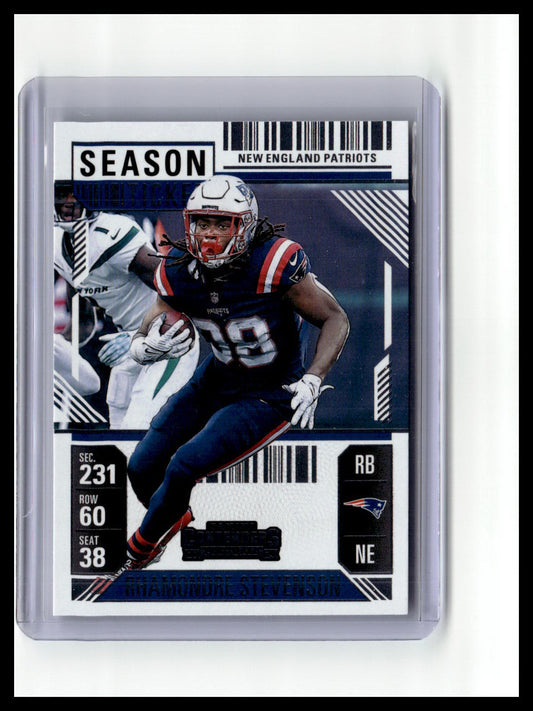 2024 Panini Contenders #68 Rhamondre Stevenson