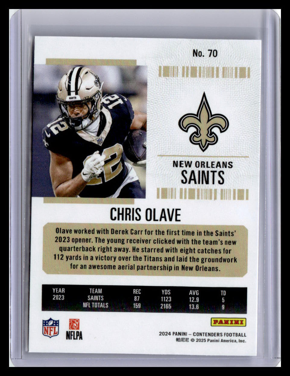 2024 Panini Contenders #70 Chris Olave