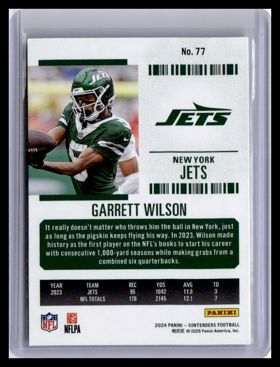 2024 Panini Contenders #77 Garrett Wilson