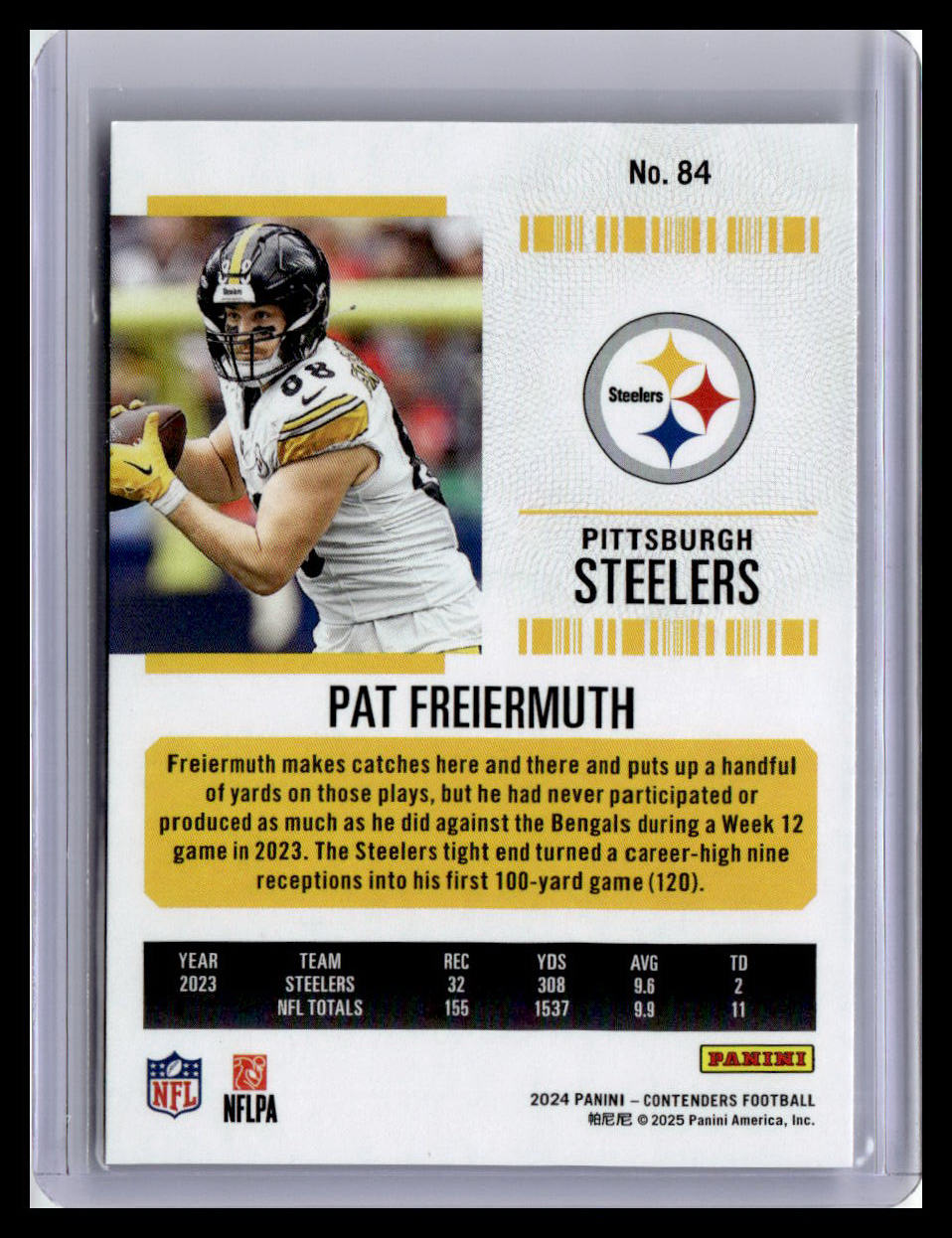 2024 Panini Contenders #84 Pat Freiermuth
