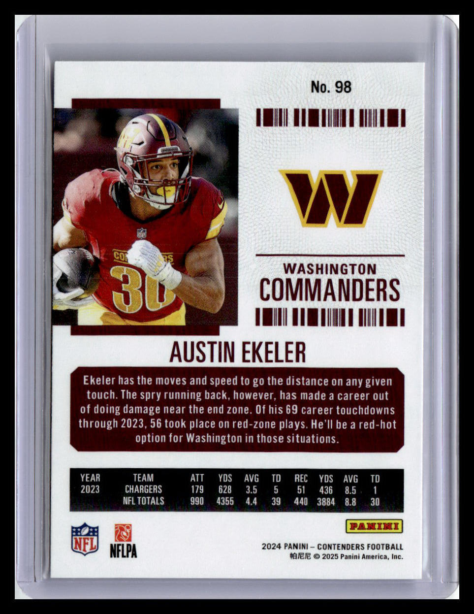 2024 Panini Contenders #98 Austin Ekeler
