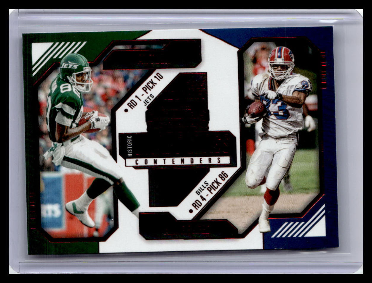 2024 Panini Contenders #8 Al Toon / Andre Reed Historic Draft Class Red