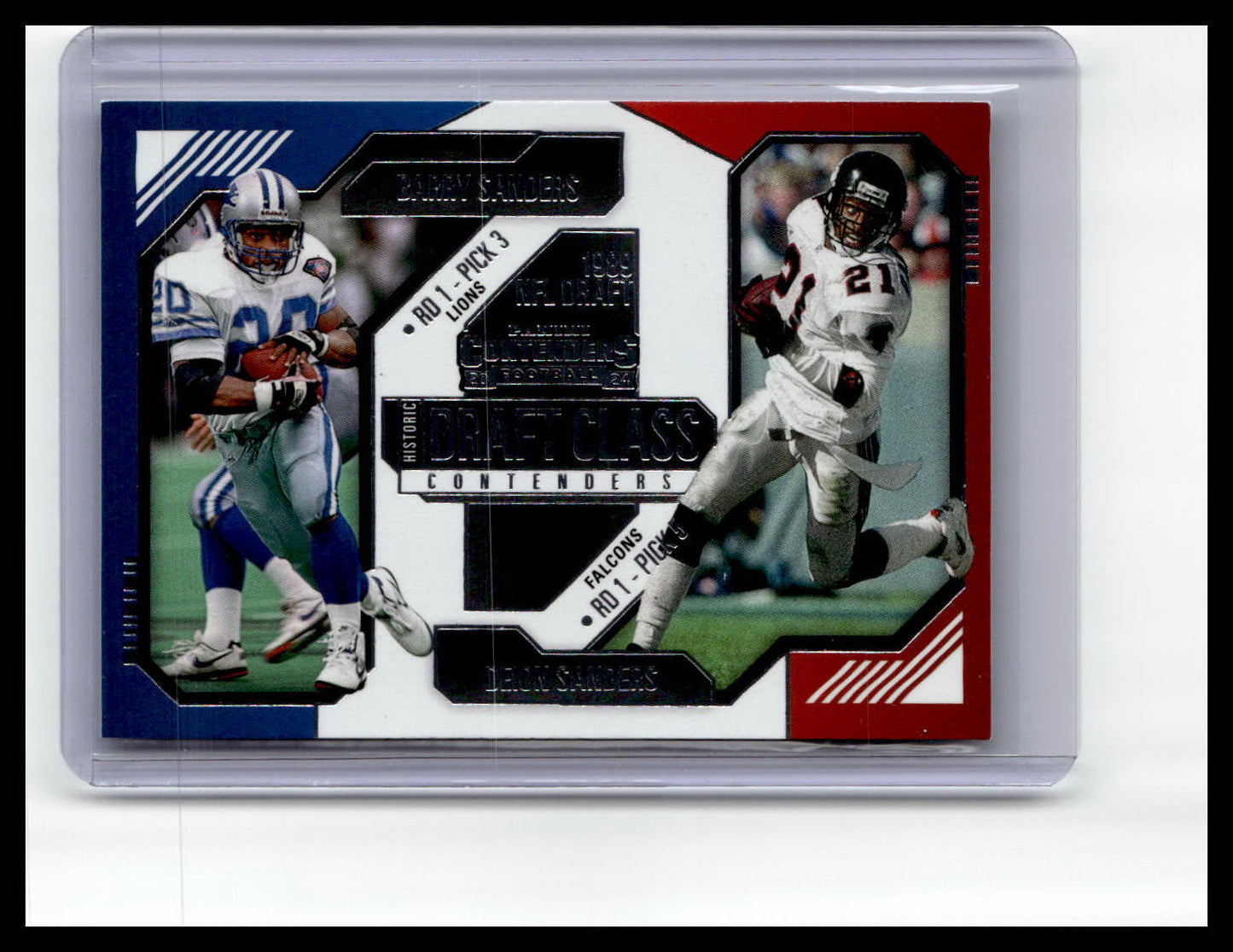 2024 Panini Contenders #11 Barry Sanders / Deion Sanders Historic Draft Class