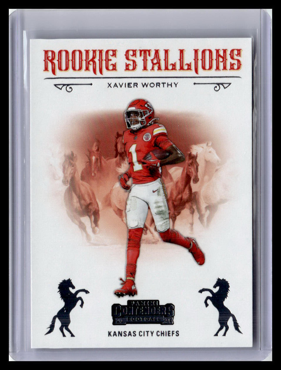 2024 Panini Contenders #7 Xavier Worthy Rookie Stallions