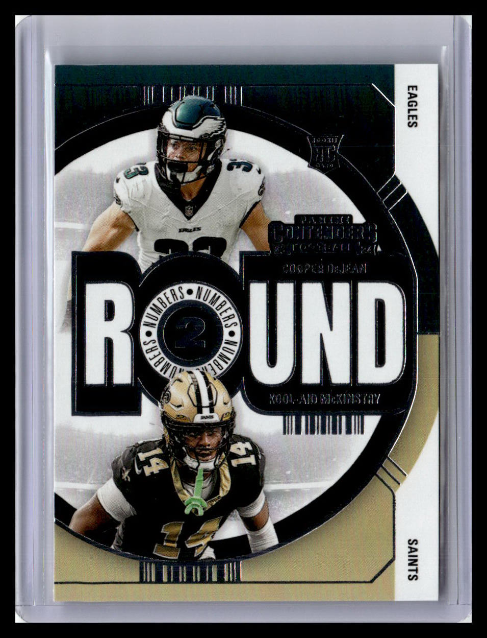 2024 Panini Contenders #11 Cooper DeJean / Kool-Aid McKinstry Round Numbers