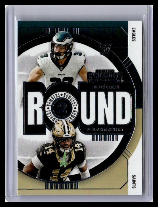 2024 Panini Contenders #11 Cooper DeJean / Kool-Aid McKinstry Round Numbers