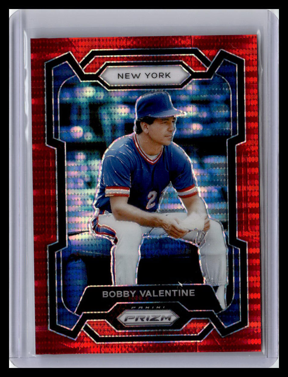 2024 Panini Prizm #163 Bobby Valentine Red Pulsar Prizms #/399