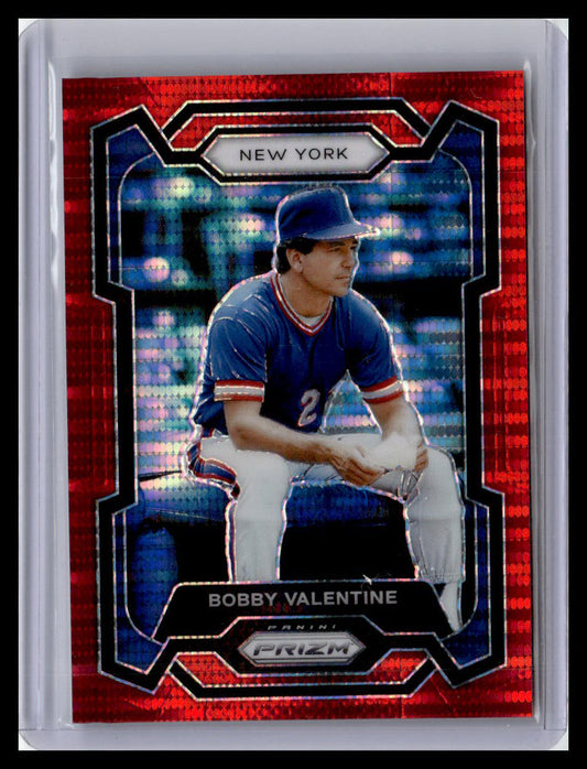 2024 Panini Prizm #163 Bobby Valentine Red Pulsar Prizms #/399