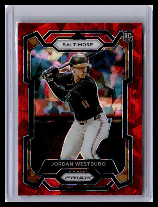 2024 Panini Prizm #52 Jordan Westburg Pink Ice Prizms