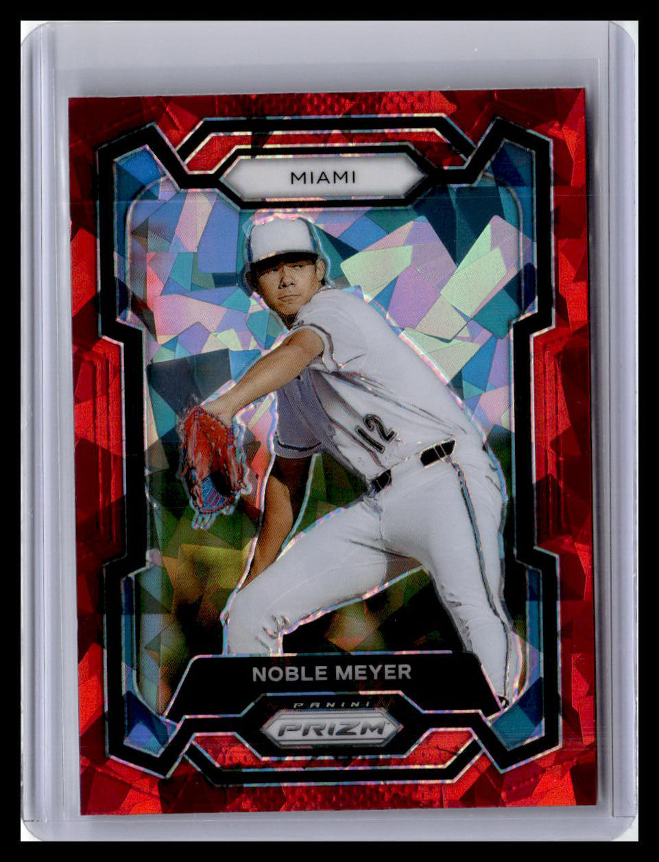 2024 Panini Prizm #187 Noble Meyer Red Ice Prizms