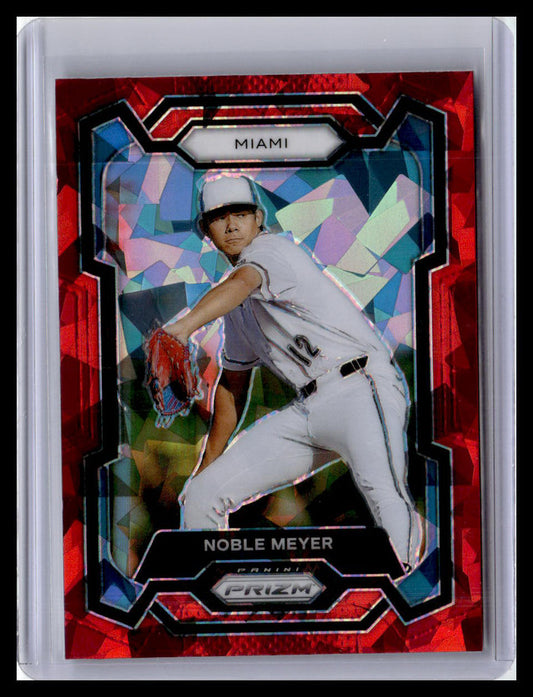 2024 Panini Prizm #187 Noble Meyer Red Ice Prizms