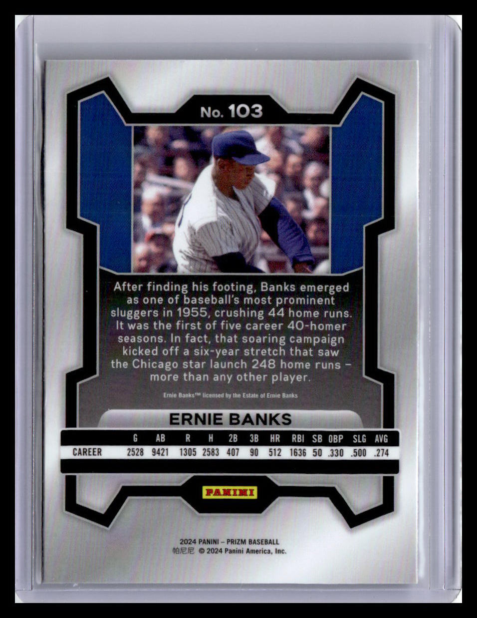 2024 Panini Prizm #103 Ernie Banks