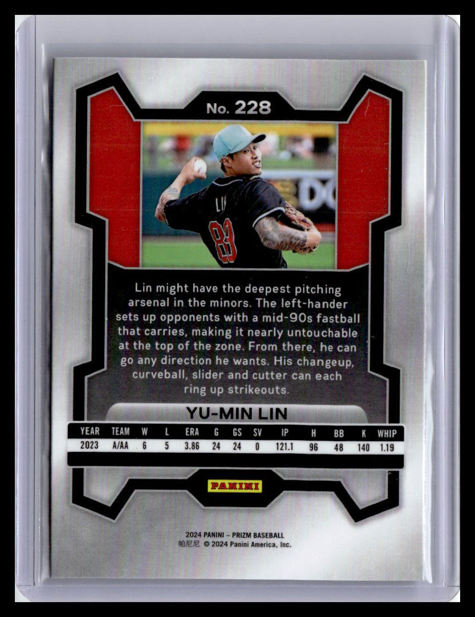2024 Panini Prizm #228 Yu-Min Lin