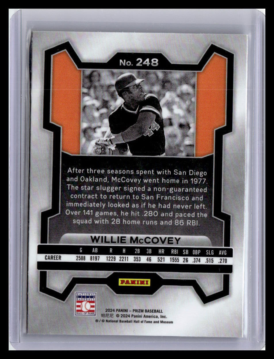 2024 Panini Prizm #248 Willie McCovey
