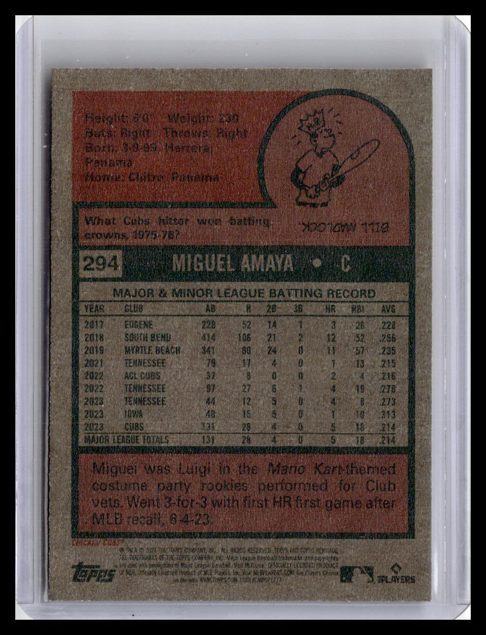 2024 Topps Heritage #294 Miguel Amaya