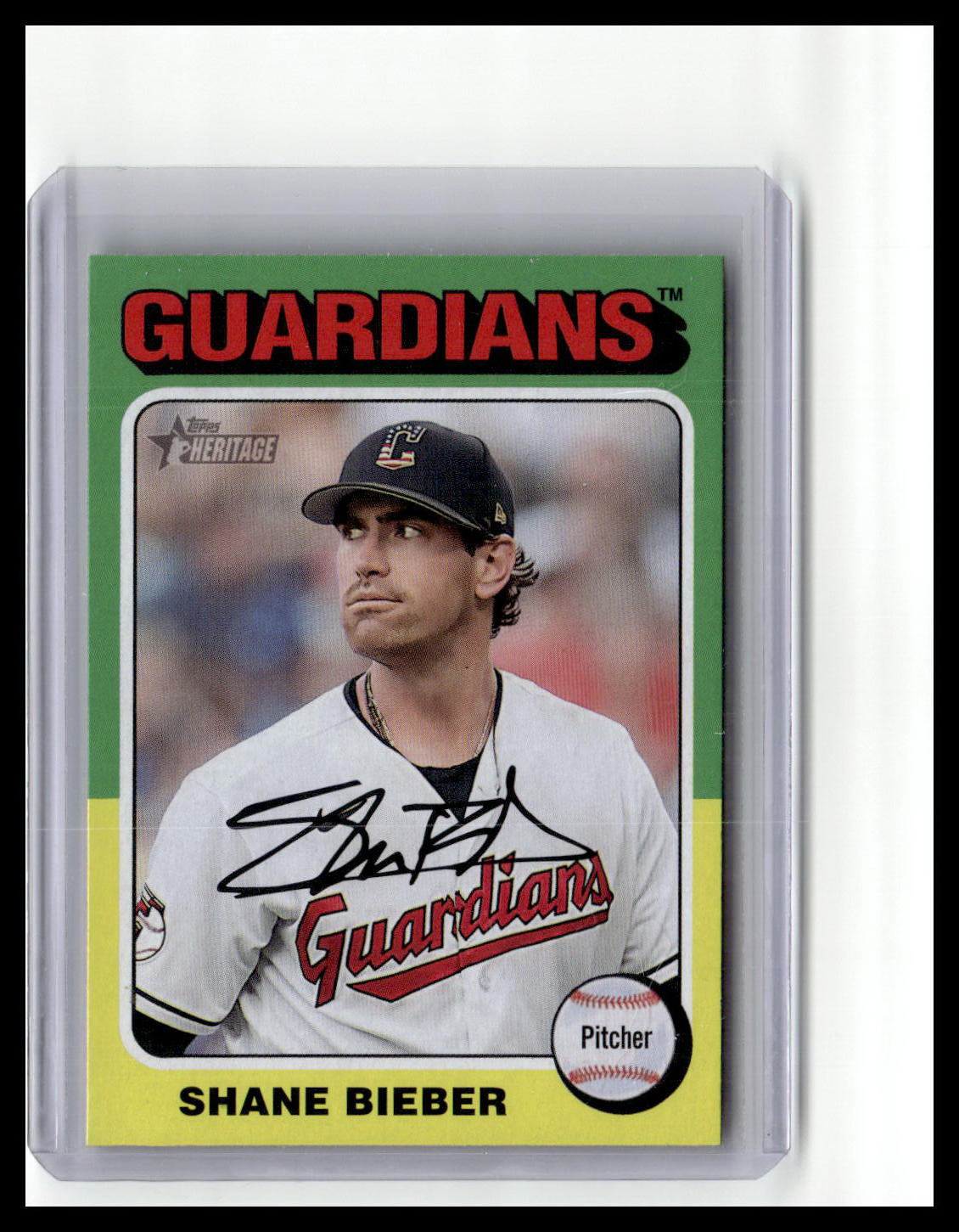 2024 Topps Heritage #108 Shane Bieber