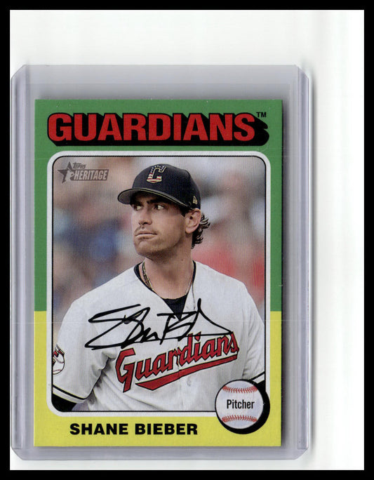 2024 Topps Heritage #108 Shane Bieber