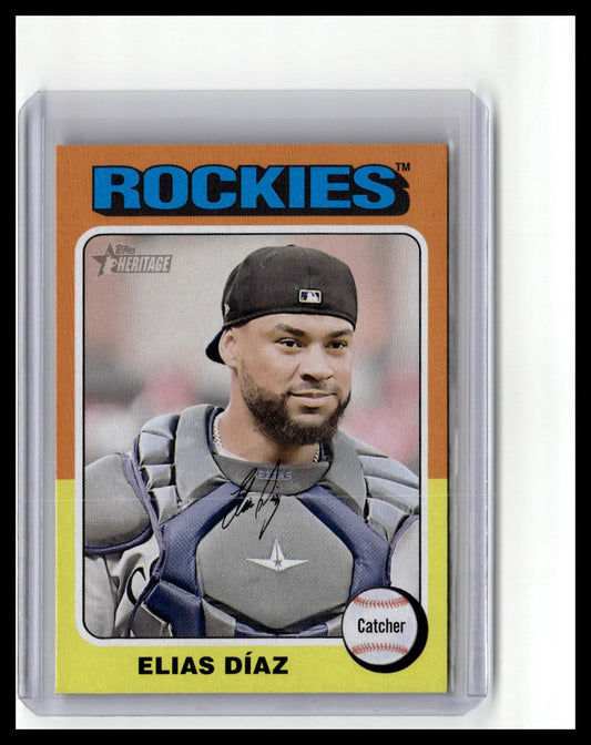2024 Topps Heritage #474 Elias Díaz
