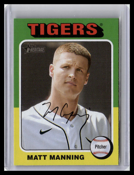 2024 Topps Heritage #14 Matt Manning