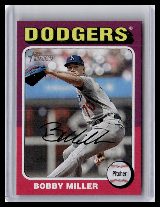 2024 Topps Heritage #116 Bobby Miller