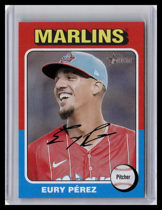 2024 Topps Heritage #374 Eury Pérez