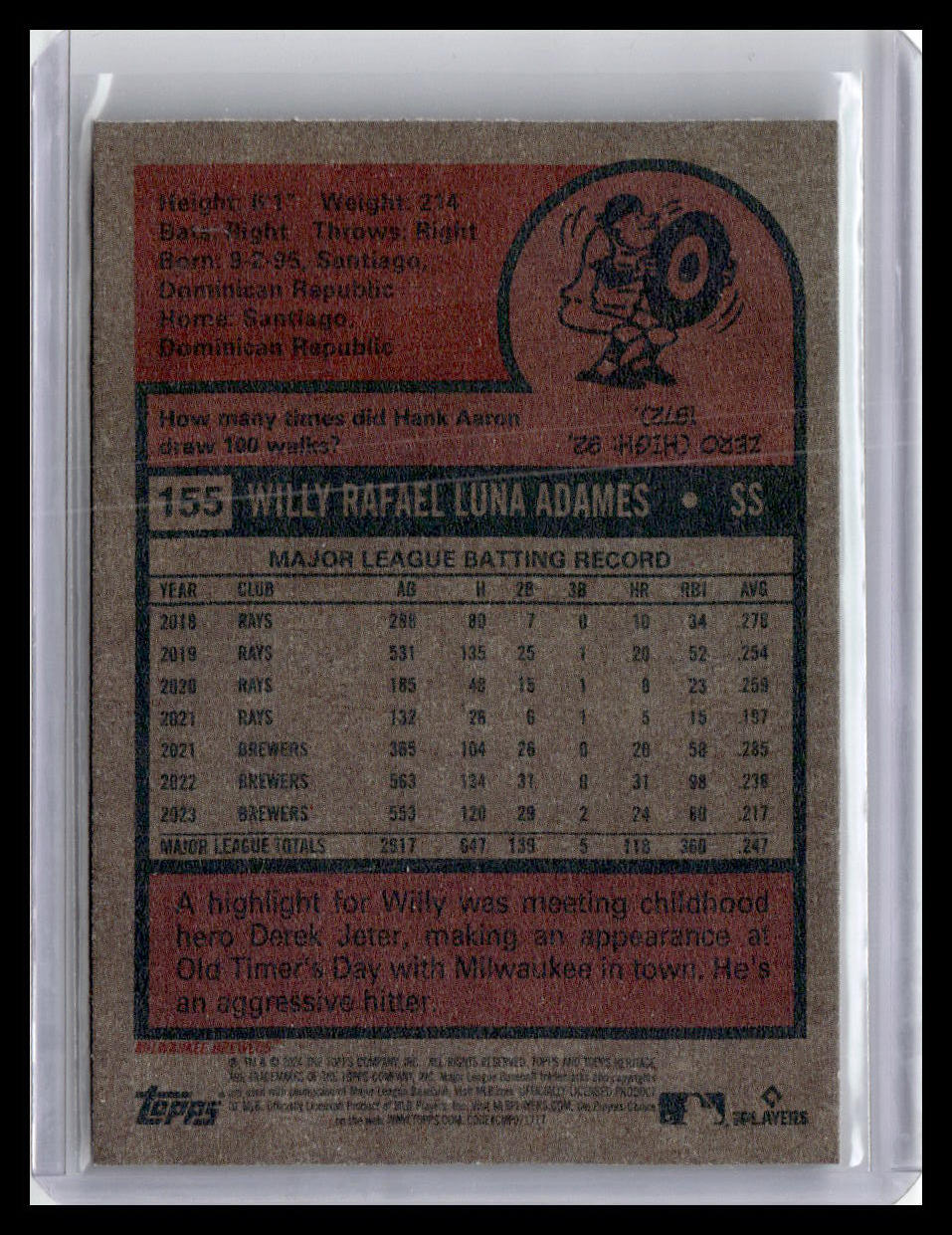 2024 Topps Heritage #155 Willy Adames