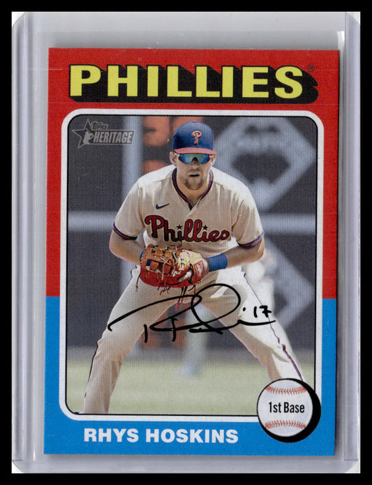 2024 Topps Heritage #163 Rhys Hoskins