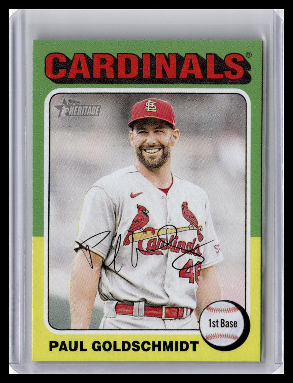2024 Topps Heritage #490 Paul Goldschmidt